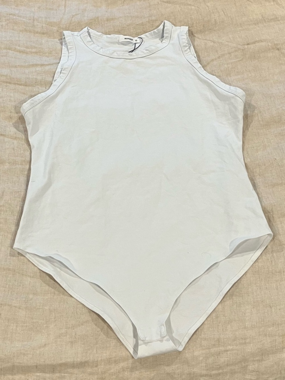 NWT Women’s Bodysuit - White Sleeveless One-Piece